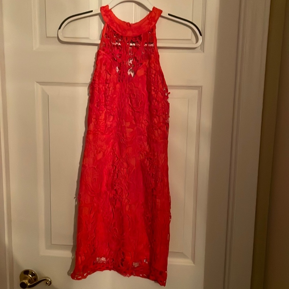 Women’s Lace Burnt Orange Dress
